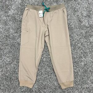 FIGS Zamora Jogger Scrub Pants Women NWT Light Brown - 3XLP